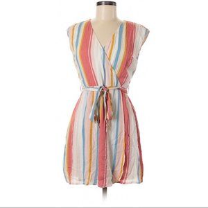 SADIE & SAGE | Multi Striped Sleeveless Mini Dress